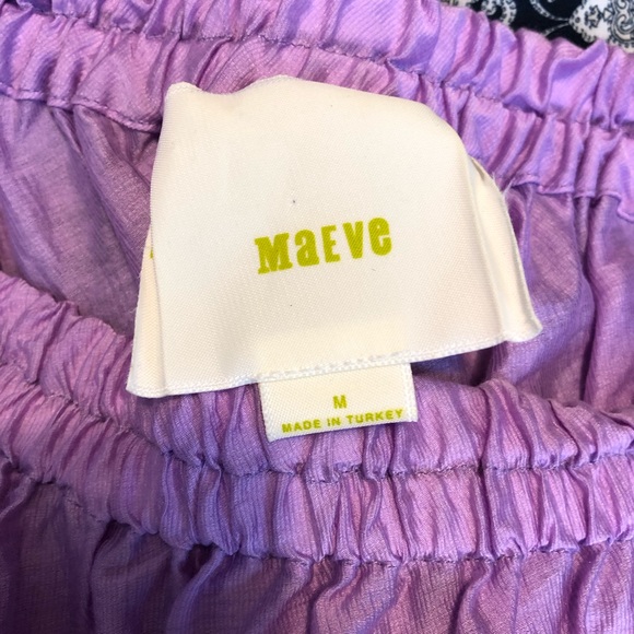 Anthropologie Maeve  purple one shoulder top - Picture 5 of 6